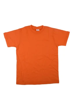 Футболка х/б детская (РАСПРОДАЖА), однотонная оранжевая