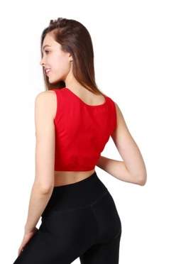 Майка Спорт Мини женская, однотонная красная