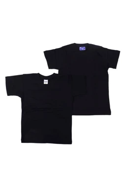 Футболка х/б детская (РАСПРОДАЖА), однотонная черная