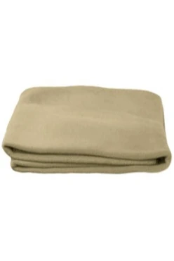 Плед Классик (в упаковке из спанбонда) флисовый 155х200 см, однотонный бежевый