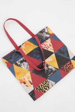 Сумка Голди из греты 40х40х10 см, печать с двух сторон "Bermuda"