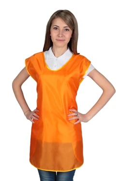 Накидка Флай из шелка 67х82 см, однотонная оранжевая