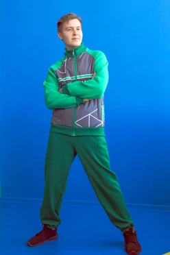 Спортивный костюм Кроссфит из футера унисекс, с частичной запечаткой "Play"