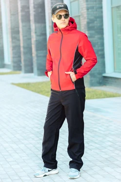 Спортивный костюм Крид из софтшелла унисекс, однотонный