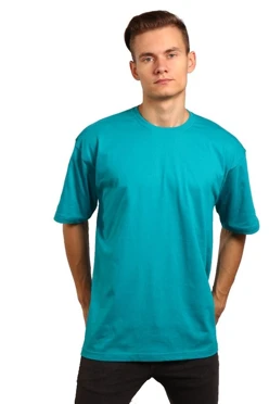 Футболка Премиум унисекс (Modern), однотонная бирюзовая